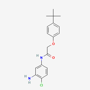 molecular formula C18H21ClN2O2 B1385052 N-(3-Amino-4-chlorophenyl)-2-[4-(tert-butyl)-phenoxy]acetamide CAS No. 1020055-38-2