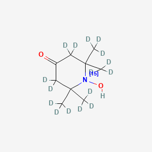 4-Oxo-2,2,6,6-tetramethylpiperidine-d16;1-15N-1-oxyl