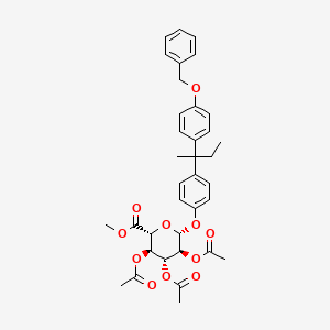 2,3,4-Tri-O-acetyl-alpha-D-glucuronide Bisphenol B Monobenzyl Ether