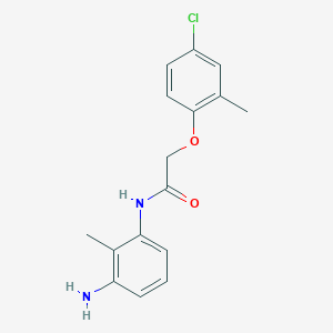molecular formula C16H17ClN2O2 B1385063 N-(3-Amino-2-methylphenyl)-2-(4-chloro-2-methylphenoxy)acetamide CAS No. 1020056-39-6