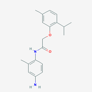 molecular formula C19H24N2O2 B1385065 N-(4-氨基-2-甲基苯基)-2-(2-异丙基-5-甲基苯氧基)乙酰胺 CAS No. 1020057-26-4