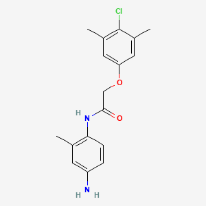 molecular formula C17H19ClN2O2 B1385066 N-(4-氨基-2-甲基苯基)-2-(4-氯-3,5-二甲基苯氧基)乙酰胺 CAS No. 1315350-81-2