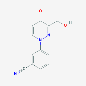 3-[3-(Hydroxymethyl)-4-oxopyridazin-1-yl]benzonitrile