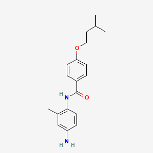 molecular formula C19H24N2O2 B1385069 N-(4-Amino-2-methylphenyl)-4-(isopentyloxy)-benzamide CAS No. 1020057-83-3