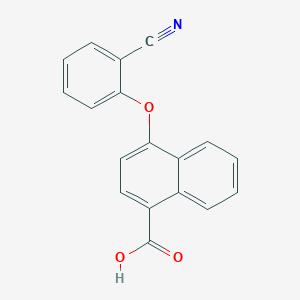 4-(2-Cyanophenoxy)naphthalene-1-carboxylic acid