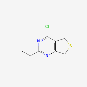 molecular formula C8H9ClN2S B13850715 4-Chloro-2-ethyl-5,7-dihydrothieno[3,4-d]pyrimidine 