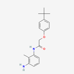 molecular formula C19H24N2O2 B1385072 N-(3-Amino-2-methylphenyl)-2-[4-(tert-butyl)-phenoxy]acetamide CAS No. 1020056-46-5
