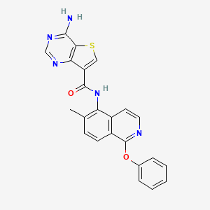 4-amino-N-(6-methyl-1-phenoxyisoquinolin-5-yl)thieno[3,2-d]pyrimidine-7-carboxamide