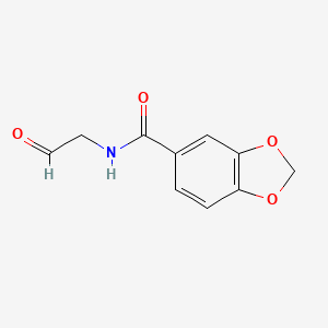 N-(2-oxoethyl)-1,3-benzodioxole-5-carboxamide