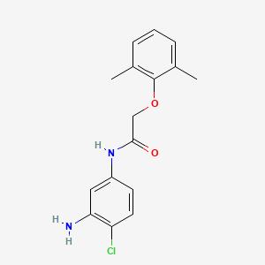 molecular formula C16H17ClN2O2 B1385077 N-(3-氨基-4-氯苯基)-2-(2,6-二甲基苯氧基)乙酰胺 CAS No. 1020058-30-3