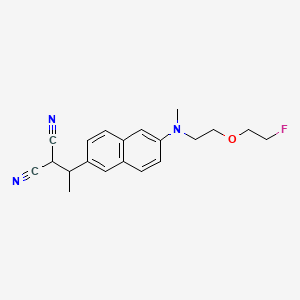 2-(1-(6-((2-(2-Fluoroethoxy)ethyl)(methyl)amino)naphthalen-2-yl)ethyl)malononitrile