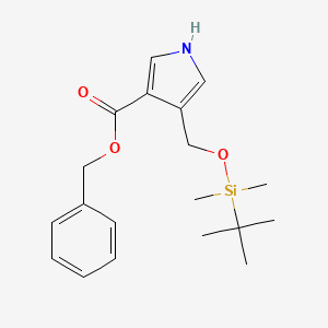 4-(((tert-Butyldimethylsilyl)oxy)methyl)-1H-pyrrole-3-carboxylic Acid Benzyl Ester