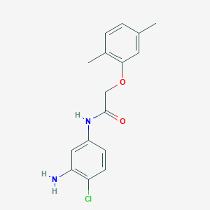 molecular formula C16H17ClN2O2 B1385079 N-(3-氨基-4-氯苯基)-2-(2,5-二甲基苯氧基)乙酰胺 CAS No. 1020054-47-0