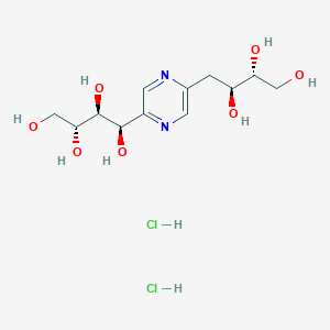 (1R,2S,3R)-1-[5-[(2S,3R)-2,3,4-trihydroxybutyl]pyrazin-2-yl]butane-1,2,3,4-tetrol;dihydrochloride