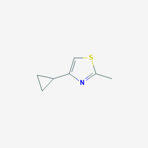 molecular formula C7H9NS B138508 4-Cyclopropyl-2-methylthiazole CAS No. 128312-58-3