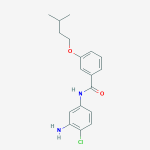 molecular formula C18H21ClN2O2 B1385080 N-(3-Amino-4-chlorophenyl)-3-(isopentyloxy)-benzamide CAS No. 1020055-98-4