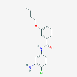molecular formula C17H19ClN2O2 B1385081 N-(3-Amino-4-chlorophenyl)-3-butoxybenzamide CAS No. 1020055-78-0
