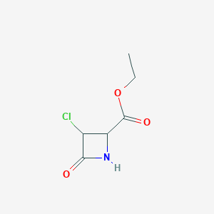 molecular formula C6H8ClNO3 B13850823 Ethyl 3-chloro-4-oxoazetidine-2-carboxylate 