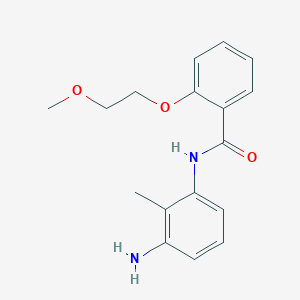 molecular formula C17H20N2O3 B1385084 N-(3-Amino-2-methylphenyl)-2-(2-methoxyethoxy)-benzamide CAS No. 1020056-81-8