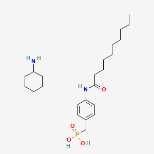 P-[[4-[(1-Oxodecyl)amino]phenyl]methyl]phosphonic Acid Cyclohexylamine Salt