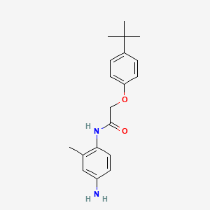 molecular formula C19H24N2O2 B1385086 N-(4-Amino-2-methylphenyl)-2-[4-(tert-butyl)-phenoxy]acetamide CAS No. 1020057-75-3
