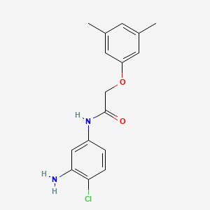molecular formula C16H17ClN2O2 B1385092 N-(3-Amino-4-chlorophenyl)-2-(3,5-dimethylphenoxy)acetamide CAS No. 1020058-28-9