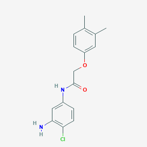 molecular formula C16H17ClN2O2 B1385094 N-(3-氨基-4-氯苯基)-2-(3,4-二甲基苯氧基)乙酰胺 CAS No. 1020054-63-0