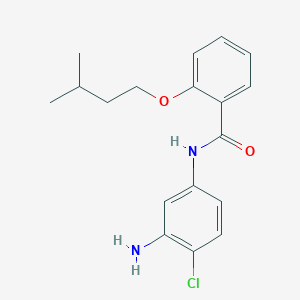 molecular formula C18H21ClN2O2 B1385095 N-(3-Amino-4-chlorophenyl)-2-(isopentyloxy)-benzamide CAS No. 1020055-34-8