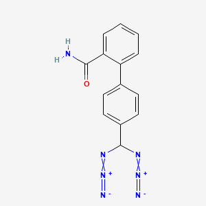 4'-(Diazidomethyl)-[1,1'-biphenyl]-2-carboxamide