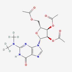 2',3',5'-Tri-O-acetyl-N2,N2-dimethyl Guanosine-D6