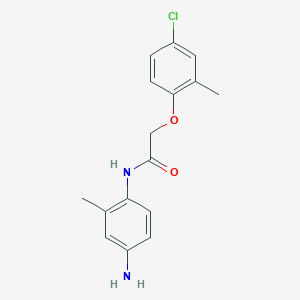 molecular formula C16H17ClN2O2 B1385096 N-(4-氨基-2-甲基苯基)-2-(4-氯-2-甲基苯氧基)乙酰胺 CAS No. 1020057-15-1