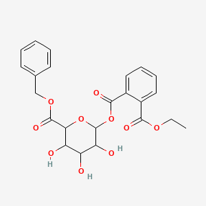 1-O-ethyl 2-O-(3,4,5-trihydroxy-6-phenylmethoxycarbonyloxan-2-yl) benzene-1,2-dicarboxylate