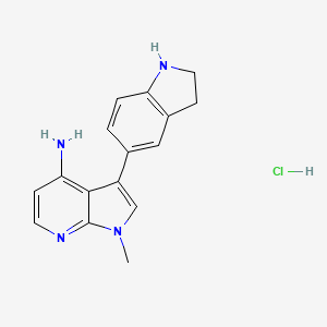 3-(Indolin-5-yl)-1-methyl-1H-pyrrolo[2,3-b]pyridin-4-amine Hydrochloride