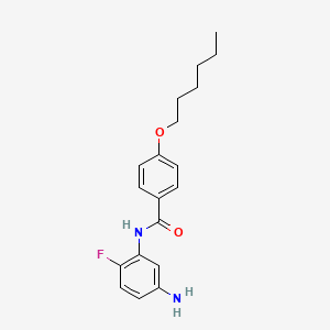 molecular formula C19H23FN2O2 B1385099 N-(5-Amino-2-fluorophenyl)-4-(hexyloxy)benzamide CAS No. 1020057-00-4