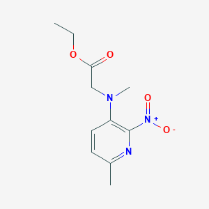 Ethyl 2-[methyl-(6-methyl-2-nitropyridin-3-yl)amino]acetate