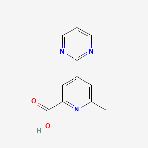 6-Methyl-4-pyrimidin-2-ylpyridine-2-carboxylic acid