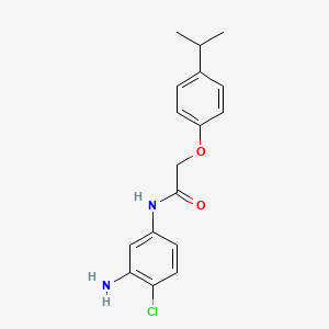 molecular formula C17H19ClN2O2 B1385108 N-(3-氨基-4-氯苯基)-2-(4-异丙基苯氧基)-乙酰胺 CAS No. 1020058-33-6