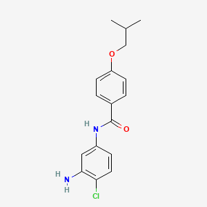 molecular formula C17H19ClN2O2 B1385110 N-(3-Amino-4-chlorophenyl)-4-isobutoxybenzamide CAS No. 1020055-14-4