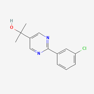 2-(2-(3-Chlorophenyl)pyrimidin-5-yl)propan-2-ol