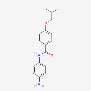 molecular formula C17H20N2O2 B1385112 N-(4-Aminophenyl)-4-isobutoxybenzamide CAS No. 1020056-53-4
