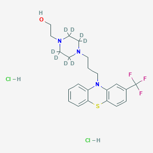 2-[2,2,3,3,5,5,6,6-Octadeuterio-4-[3-[2-(trifluoromethyl)phenothiazin-10-yl]propyl]piperazin-1-yl]ethanol;dihydrochloride