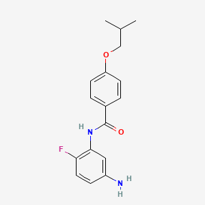 molecular formula C17H19FN2O2 B1385115 N-(5-氨基-2-氟苯基)-4-异丁氧基苯甲酰胺 CAS No. 1020057-12-8