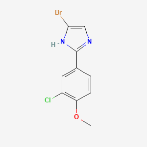 5-bromo-2-(3-chloro-4-methoxyphenyl)-1H-imidazole