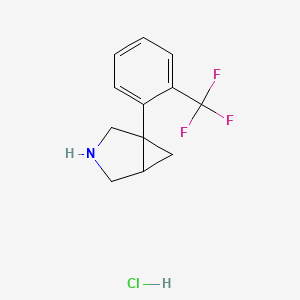 1-[2-(Trifluoromethyl)phenyl]-3-azabicyclo[3.1.0]hexane Hydrochloride