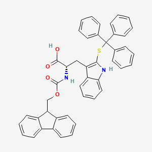 (S)-2-((((9H-Fluoren-9-yl)methoxy)carbonyl)amino)-3-(2-(tritylthio)-1H-indol-3-yl)propanoic Acid