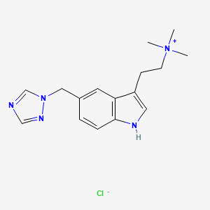 N,N,N-Trimethyl-2-[5-(1H-1,2,4-triazol-1-ylmethyl)-1H-indol-3-yl]ethanaminium Chloride