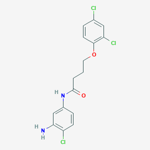 molecular formula C16H15Cl3N2O2 B1385121 N-(3-Amino-4-chlorophenyl)-4-(2,4-dichlorophenoxy)butanamide CAS No. 1020058-53-0