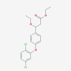 Ethyl 3-[4-(2,5-dichlorophenoxy)phenyl]-3-ethoxypropanoate