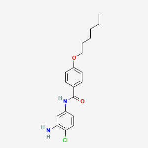 molecular formula C19H23ClN2O2 B1385122 N-(3-氨基-4-氯苯基)-4-(己氧基)苯甲酰胺 CAS No. 1020055-04-2