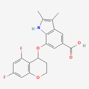 7-((5,7-Difluorochroman-4-yl)oxy)-2,3-dimethyl-1H-indole-5-carboxylic Acid